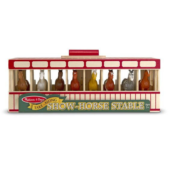 Přenosná stáj s koňmi Melissa & Doug