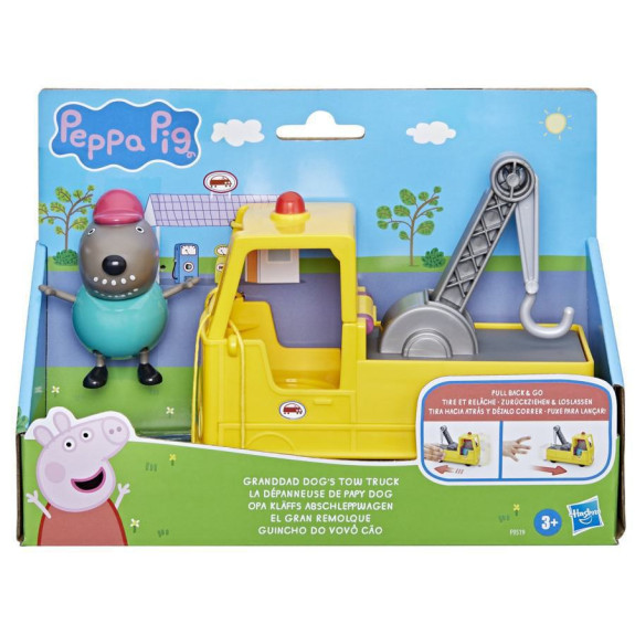 Prasátko Peppa nákladní auto +dědeček a pejsek