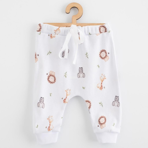 Dětské bavlněné kalhoty Jogger New Baby For Babies safari