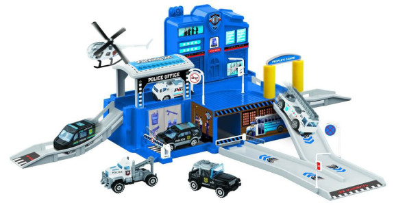 Policejní hrací set + 4 autíčka