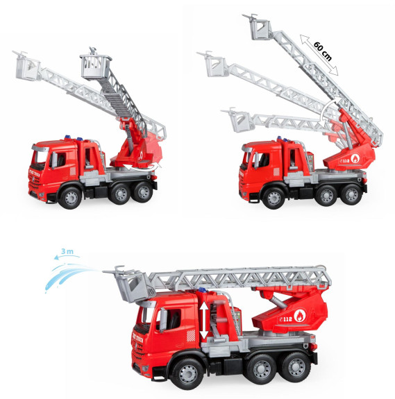 Auto hasiči s žebříkem Mercedes Arocs 47 cm