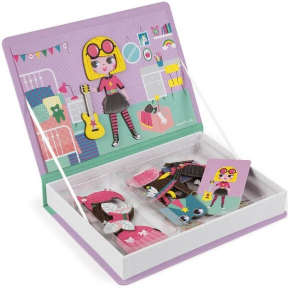 Magnetibook Oblékání dívky Magnetická kniha Janod