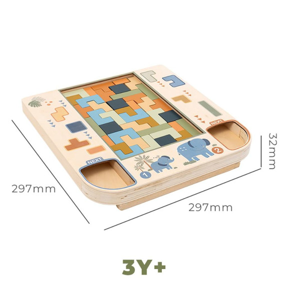 Dřevěné 3D puzzle Tetris Baby Mix