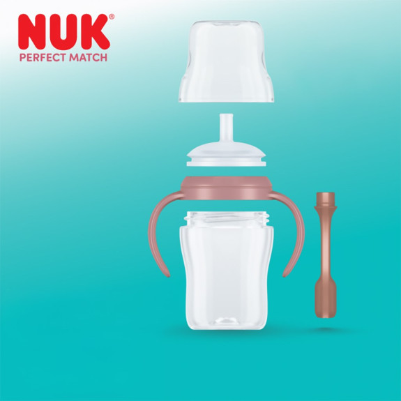 Kojenecká láhev na učení s brčkem 150 ml NUK Perfect Match
