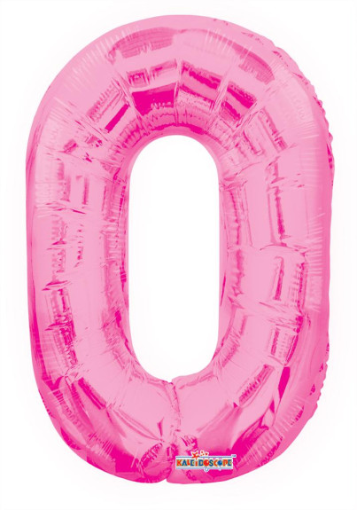 Nafukovací číslice růžová 35 cm