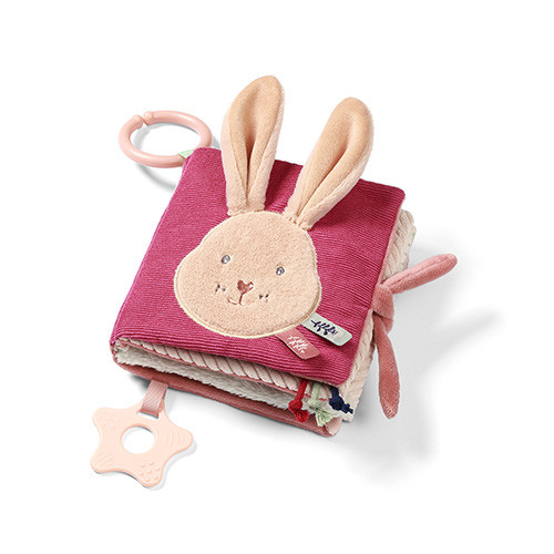 Senzorická látková knížka Rabbit Karo pro miminka BabyOno