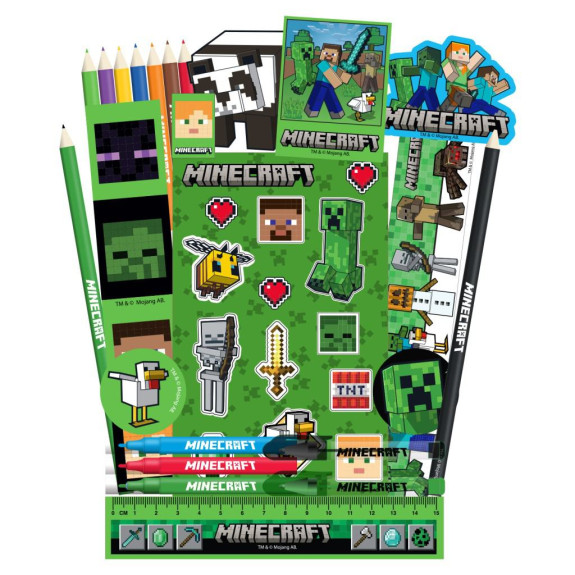 Adventní kalendář V2 papírenský Minecraft