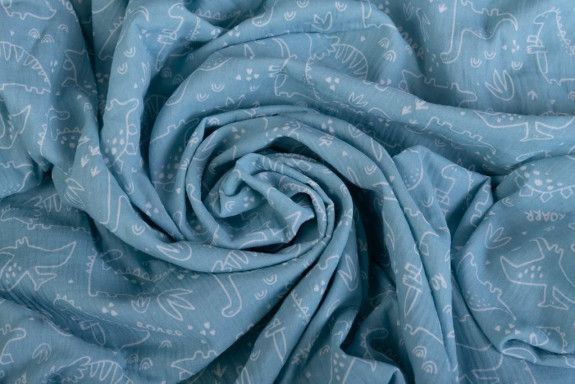 Mušelínové prostěradlo Design s gumou 60 x 120 cm BabyMatex