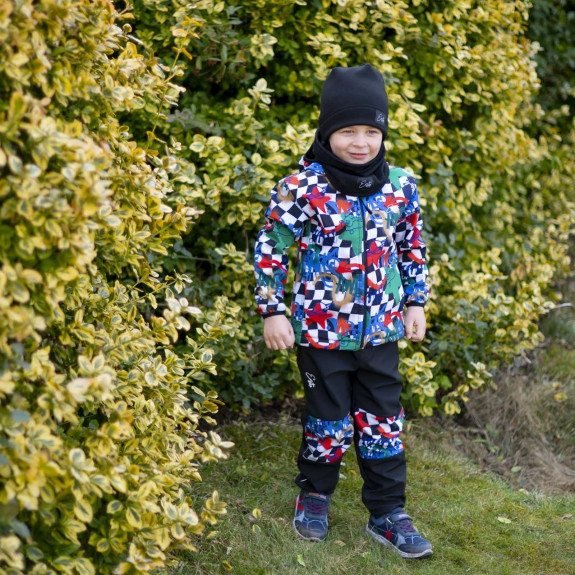 Dětská softshellová bunda Duo Play of colors bílá Esito