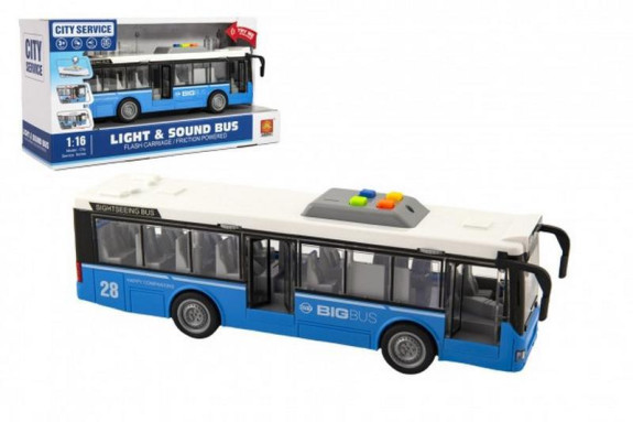 Autobus modrý na baterie