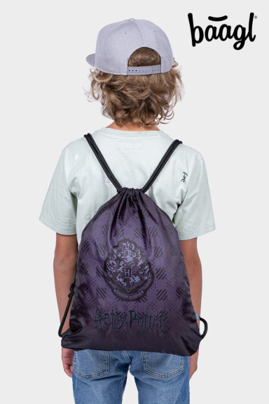 Set 3 Core Harry Potter Bradavice černý: batoh, penál, sáček GRS Baagl