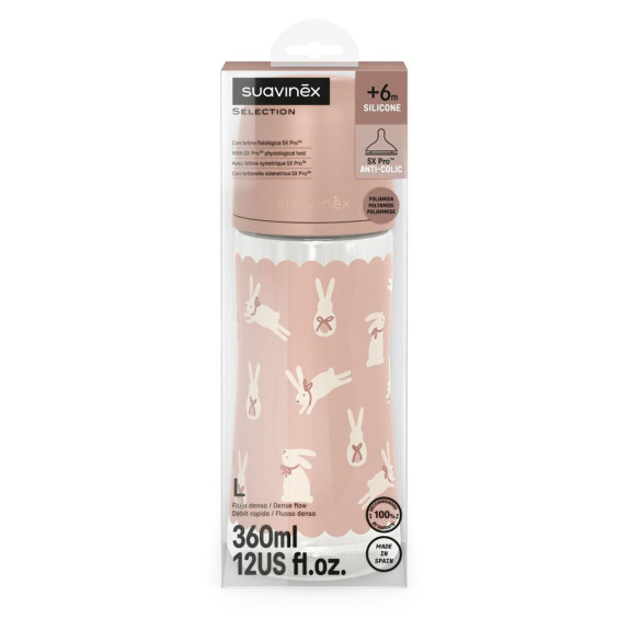 Kojenecká láhev Wonderland New 360 ml Fyziol průtok L Suavinex