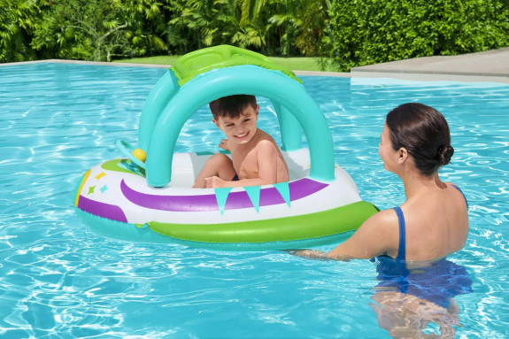 Dětský nafukovací člun se stříškou Space Splash Bestway