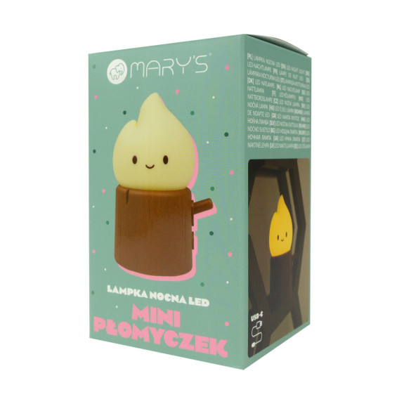 LED noční lampička - mini plamínek Mary's
