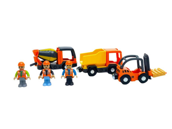 Sada stavebních vozidel s figurkami 2Kids Toys