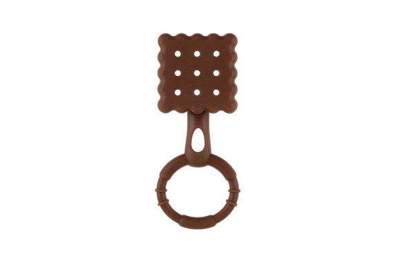Chrastíček keksík silikon 13 x 5 cm Babyted