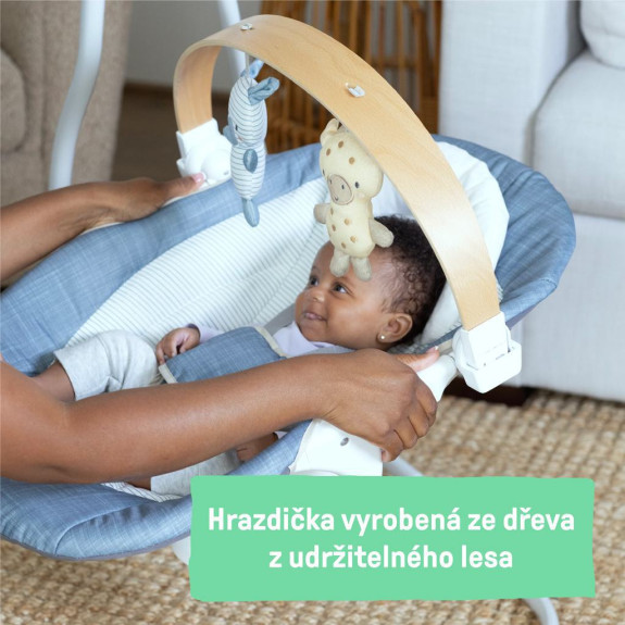 Houpačka pohupující hudební Chambray 0 m+, do 9 kg Ingenuity