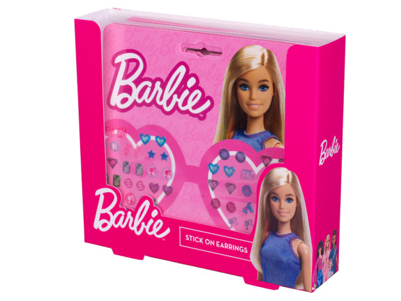 Nalepovací náušnice 28 párů Barbie