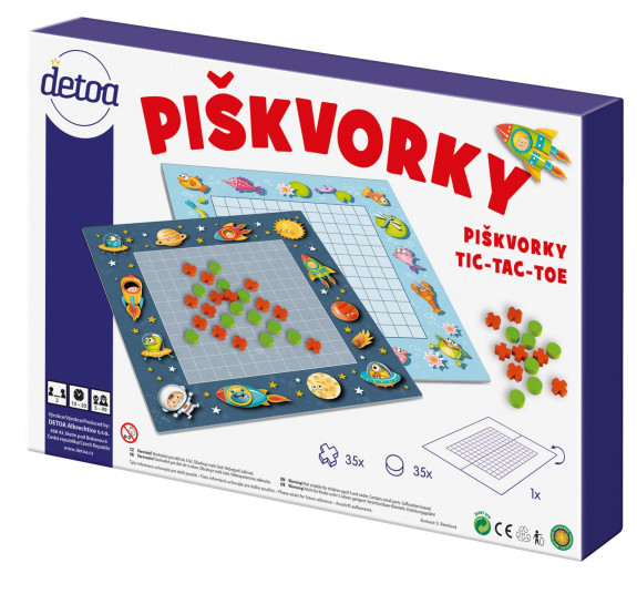Piškvorky strategická společenská hra Detoa
