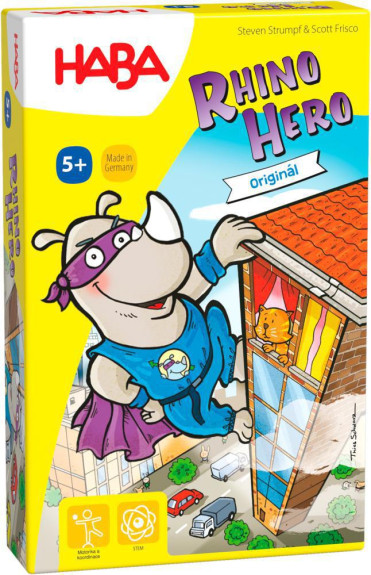 Společenská hra pro děti Rhino Hero SK CZ verze Haba