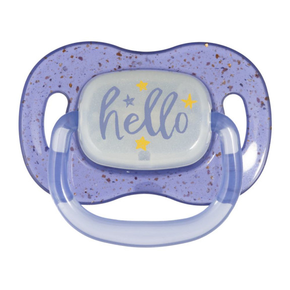 Dudlík svítící silikonový symetrický Nightglow Canpol babies 6 - 18 m 2 ks