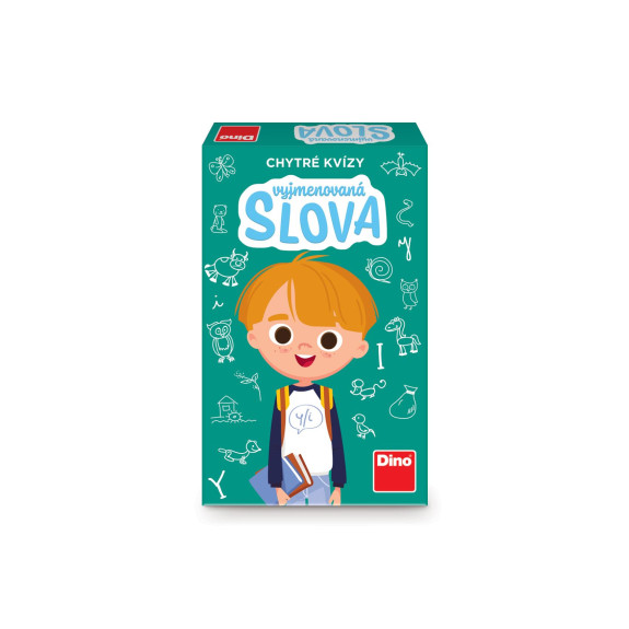 Chytré kvízy Vyjmenovaná slova naučná společenská hra Dino