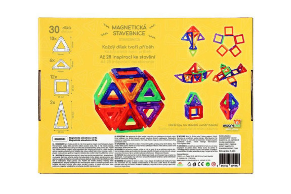 Magnetická stavebnice magneted 30 ks