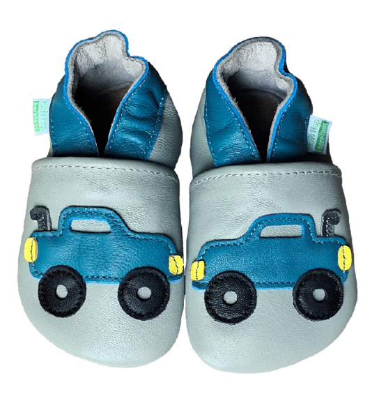 Kožené capáčky Barefoot Vel. M (6-12 měs.) Hopi Hop