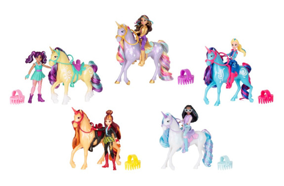 Unicorn academy světelný jednorožec a figurka Sophia & Wildstar 11 cm