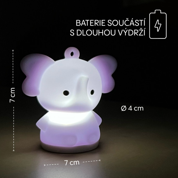 Silikonové závěsné LED světýlko Zopa