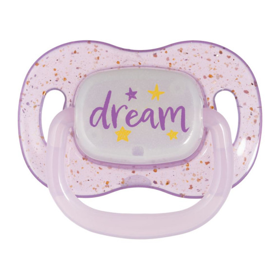 Dudlík svítící silikonový symetrický Nightglow Canpol babies 6 - 18 m 2 ks
