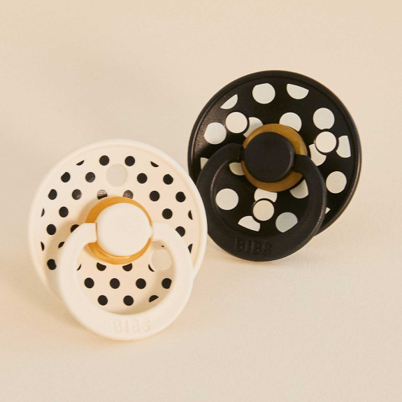 Dudlík z prírodního kaučuku Colour Polka 6 - 18 měsíců Bibs
