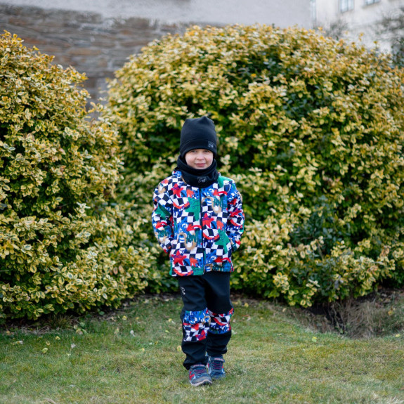 Dětská softshellová bunda Duo Play of colors bílá Esito