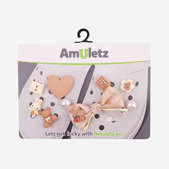 Amulety - ozdoby na boty Amuletz Delikatesy mix Coqui