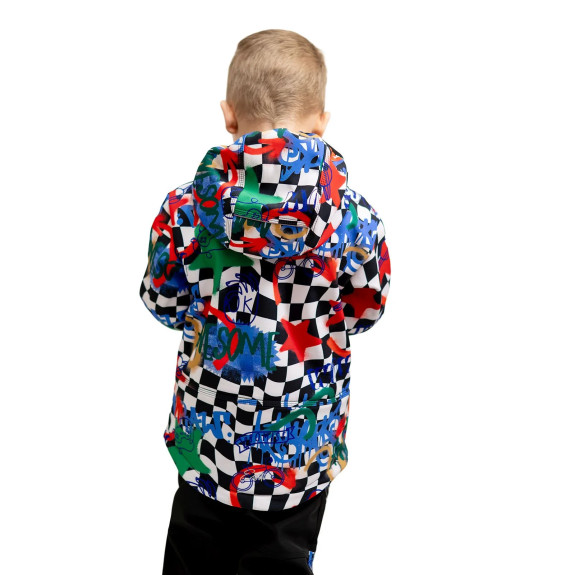 Dětská softshellová bunda Duo Play of colors bílá Esito
