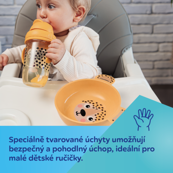Talíř s ušima BabiesBoo žlutý Canpol babies