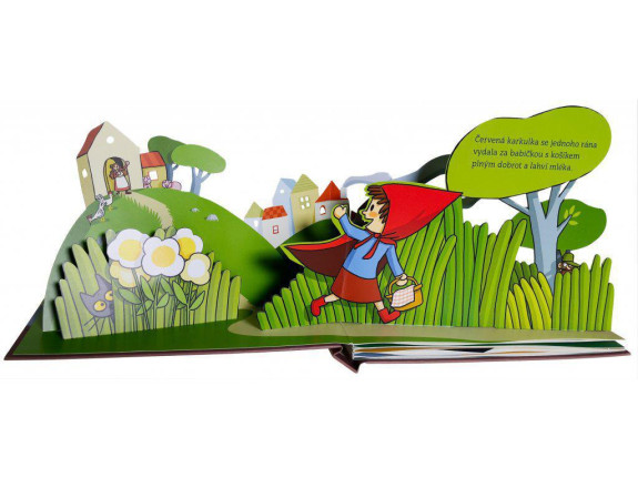 Červená karkulka - MINI POP-UP Meritxell Martí, ilustrace Xavier Salomó