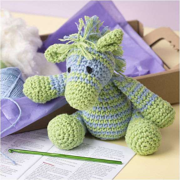 Sada na háčkování zebra Amigurumi