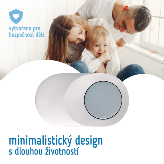 Dětská otočná zarážka do dveří s nastavením polohy 2 ks Sipo