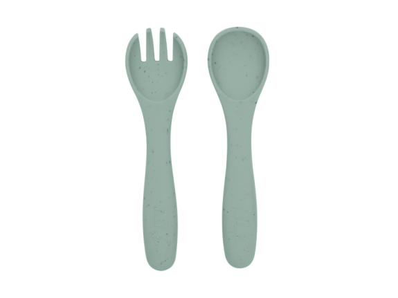 Příbor 2-dílný Platinum Silicone KikkaBoo