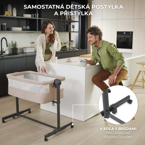 Postýlka dětská polohovatelná Nestee Up2 Kinderkraft
