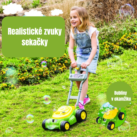 Bublifuková sekačka John Deere Kids