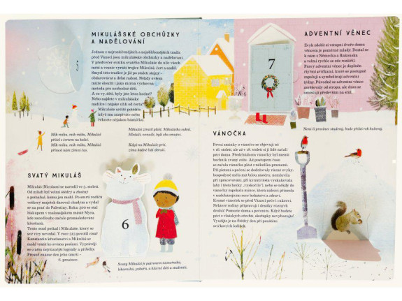 Leporelo 24 dnů do Vánoc ilustrace Richard Jones