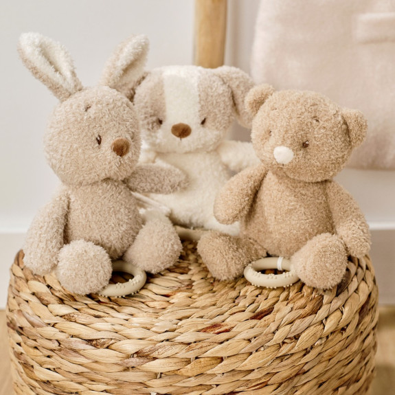 Hračka plyšová hudební Teddy medvídek Nattou 24 cm, 0 m+