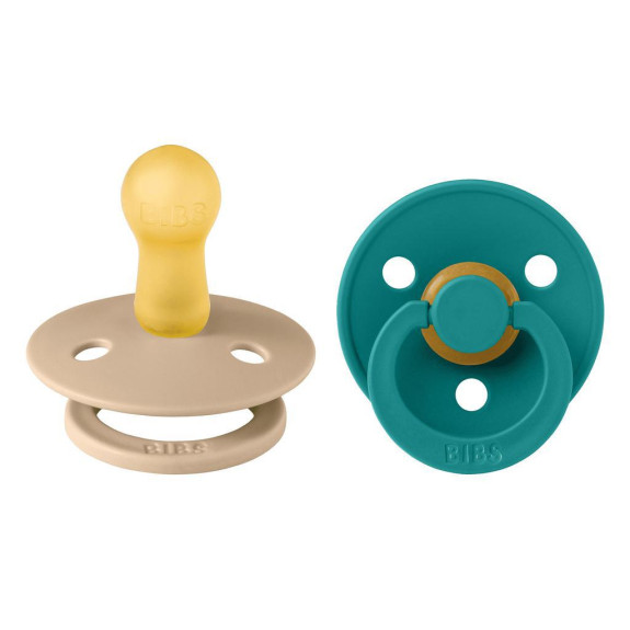 Dudlíky kaučuk 2 ks 6-18 měsíců Colour Bibs