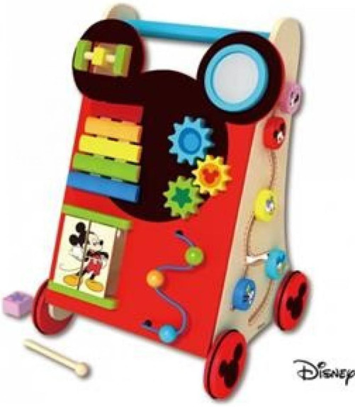 Dřevěné aktivní chodítko Mickey Disney Baby