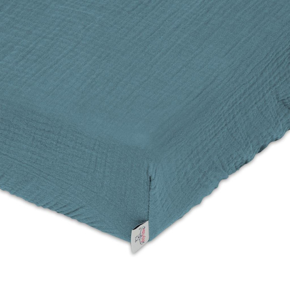 Mušelínové prostěradlo s gumou 60 x 120 cm BabyMatex