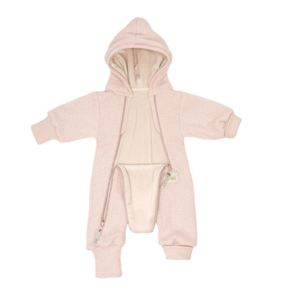 Overal pro miminko rostoucí svetrový Powder pink Esito