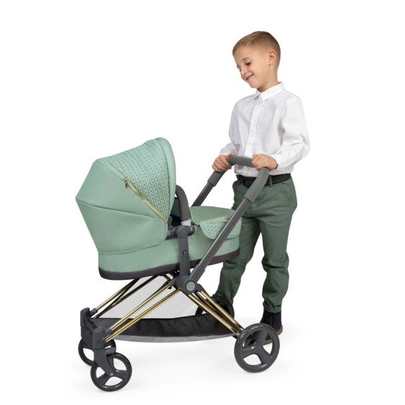 Skládací kočárek pro panenky 3 v 1 s taškou Capriccio 73 cm DeCuevas