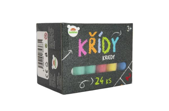 Křídy barevné chodníkové 24ks